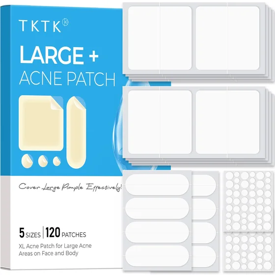 TKTK Hydrocolloid Bandages, 45 x 45 mm Large Pimple Patches