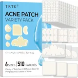 TKTK Hydrocolloid Pimple Patches Variety Pack, 6 Sizes and 4 Shapes, photo 4