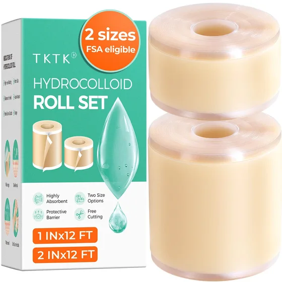 TKTK Hydrocolloid Roll, 2 Sizes, Cut to Fit