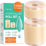 TKTK Hydrocolloid Roll, 2 Sizes, Cut to Fit