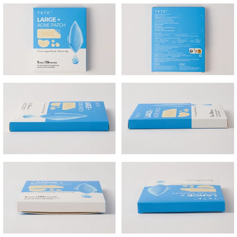 TKTK patches: six real photos of the box