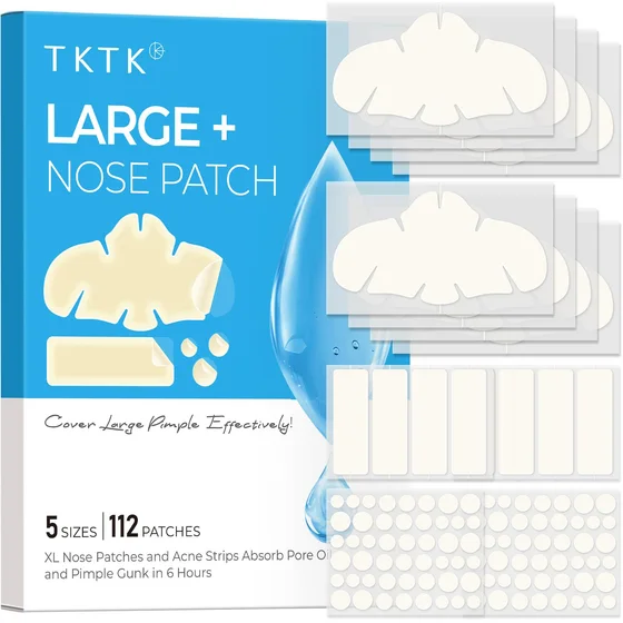 TKTK Hydrocolloid XL Nose Pore Strips, 91 x 48 mm